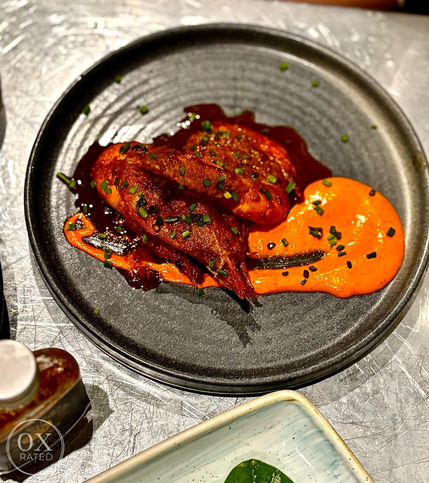 Tiger prawns at Spiced Roots Oxford